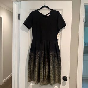 LuLaRoe Black Elegant Amelia Dress